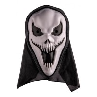 Maschera Fantasma con Cappuccio in Plastica