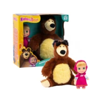 Masha con Peluche di Orso da 20cm