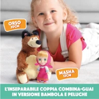 Masha con Peluche di Orso da 20cm