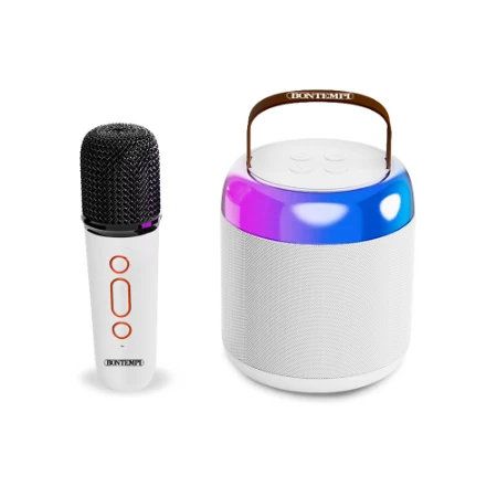 Mini Amplificatore Wireless con Microfono Wireless e Luci RGB