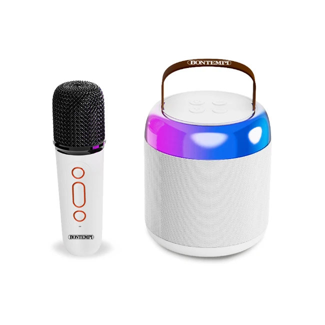 Mini Amplificatore Wireless con Microfono Wireless e Luci RGB