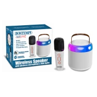 	Mini Amplificatore Wireless con Microfono Wireless e Luci RGB