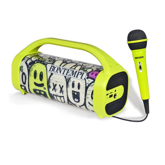 Immagine di Mini Amplificatore Wireless con Microfono Effetti Luminosi ed Effetto Eco