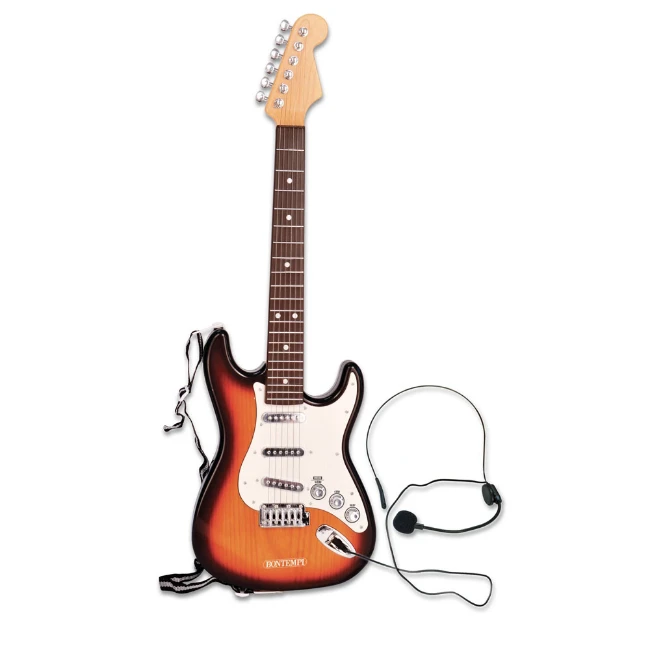 Chitarra Elettronica con Microfono e Connessione Wireless