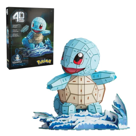 Puzzle Pokemon Squirtle in 4D