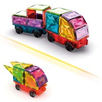 Geomag Magnetic Tiles Gems Veicoli 24 Pezzi