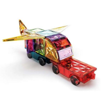 Geomag Magnetic Tiles Gems Veicoli 24 Pezzi