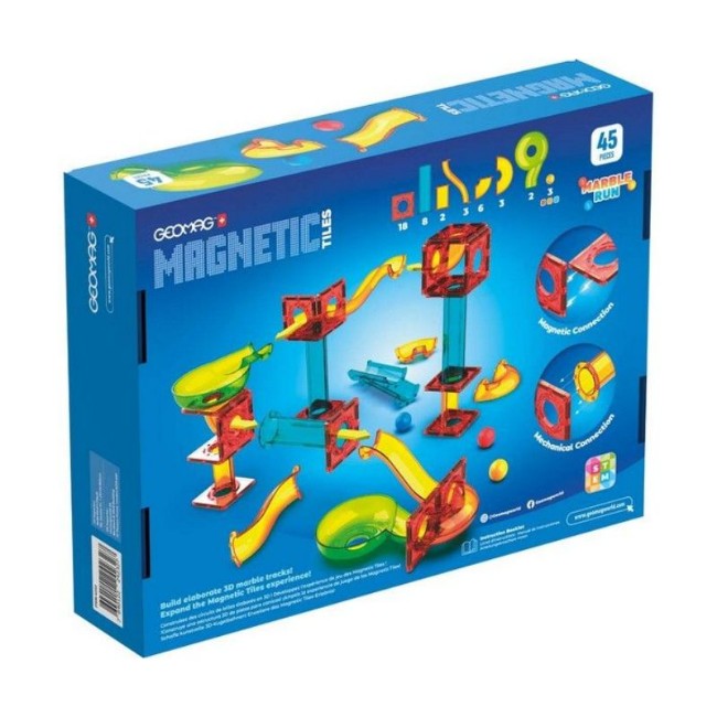 Geomag Magnetic Tiles Marble Run 45 Pezzi