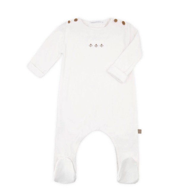 Immagine di Bamboom Tutina Neonato Bees con Apine Ricamate