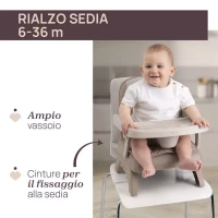 Immagine di Chicco Bento Rialzo Sedia Pieghevole ad Altezza Regolabile e con Vassoio Rimovibile 6-36 Mesi