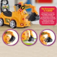 Lisciani Giochi Carotina Baby Ride on Bulldozer