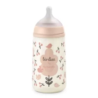Immagine di Suavinex Biberon Birdies Flusso Medio in Silicone con Tettarella Simmetrica SX Pro - 270 ml 