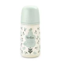 Immagine di Suavinex Biberon Birdies Flusso Medio in Silicone con Tettarella Simmetrica SX Pro - 270 ml 