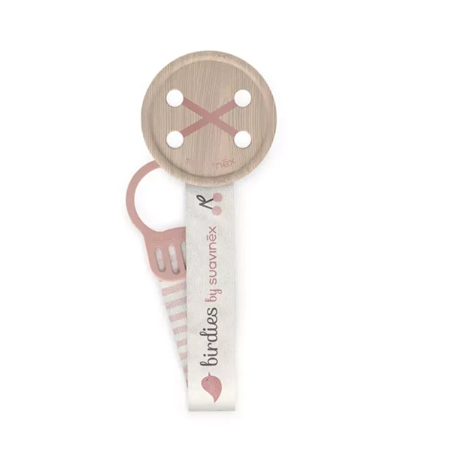 Immagine di Suavinex Birdies Clip Ciuccio con Catenella in Tessuto