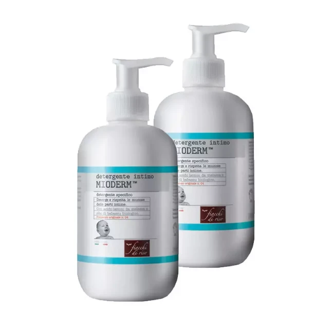 Immagine di Fiocchi di Riso Mioderm Detergente Intimo per Neonato - Confezione Doppia 2 x 240 ml