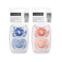 Immagine di Suavinex Wild&Free Ciuccio con Tettarella Simmetrica SX Pro 18+ Mesi - Set 2 Ciucci 