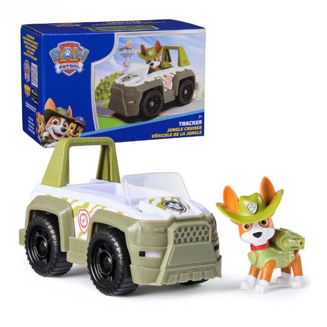 Paw Patrol Camion di Tracker con Action Figure Salvataggio nella Giungla 