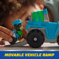 Paw Patrol Veicolo di Rex con Action Figure Salvataggio dei Dinosauri