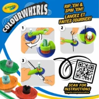 Crayola Colourwhirls Set 3 Trottole dei Colori