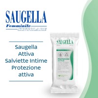Immagine di Saugella Salviette Intime Attiva pH 4.5 Lenitive e Rinfrescanti - 15 pezzi