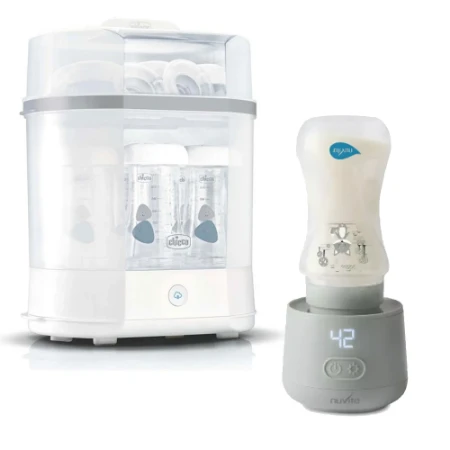 Sterilizzatore a Vapore Chicco + Scaldabiberon Portatile Nuvita 