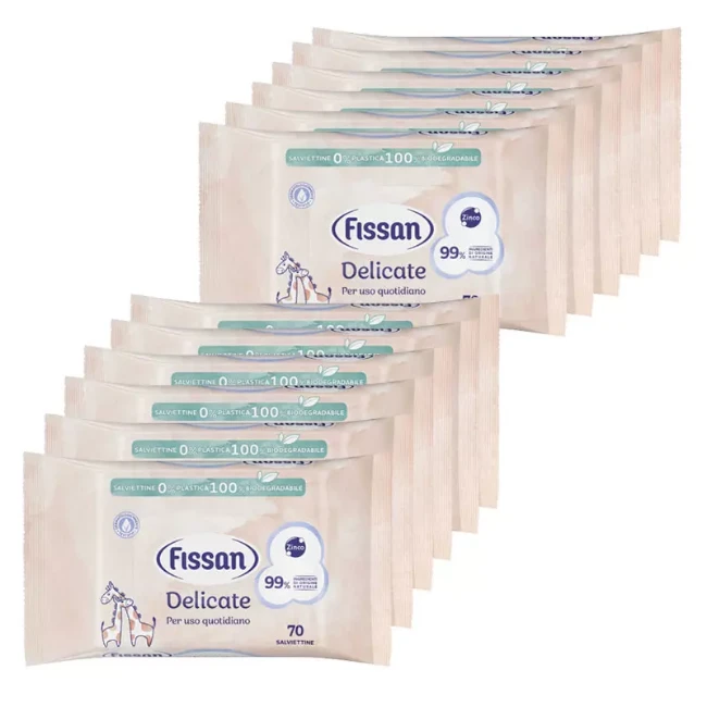 Immagine di Fissan Salviette Delicate Detergenti e Lenitive - Formato Scorta 840 pz 