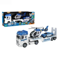 Camion Portauto con Veicolo e Elicottero 