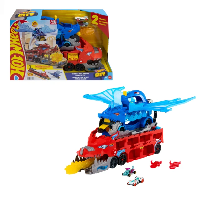 Hot Wheels City Drago Trasportatore Trasformabile 