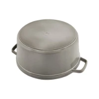 Staub Cocotte Rotonda in Ghisa con Coperchio - Grigio Grafite