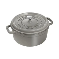 Staub Cocotte Rotonda in Ghisa con Coperchio - Grigio Grafite