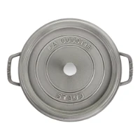 Staub Cocotte Rotonda in Ghisa con Coperchio - Grigio Grafite