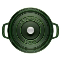 Staub Cocotte Rotonda in Ghisa con Coperchio - Verde Basilico