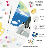 Ravensburger CreArt Serie D - la Famiglia di Pinguini