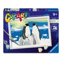 Ravensburger CreArt Serie D - la Famiglia di Pinguini