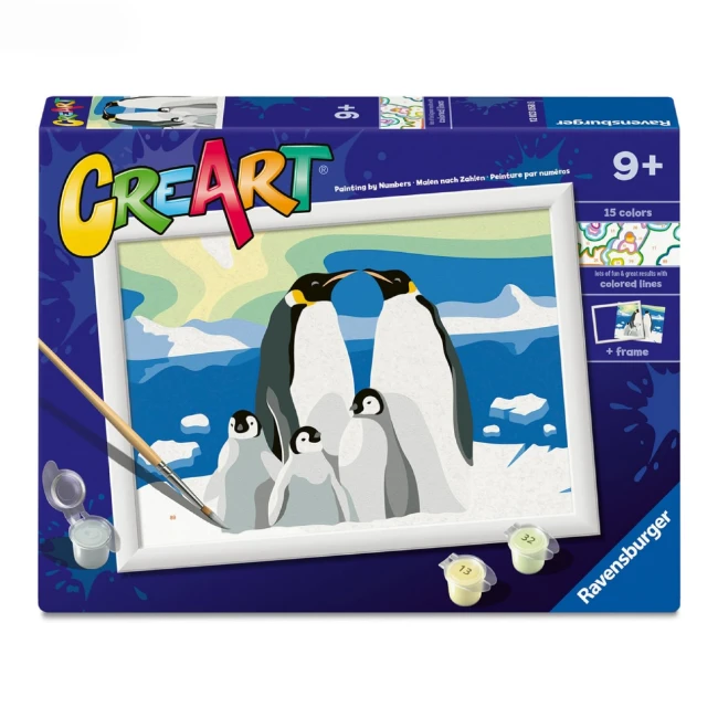 Ravensburger CreArt Serie D - la Famiglia di Pinguini