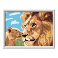 Ravensburger CreArt Serie D - Leone e Cucciolo
