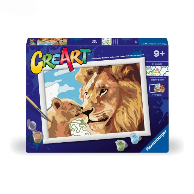 Ravensburger CreArt Serie D - Leone e Cucciolo