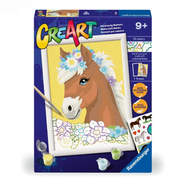 Ravensburger CreArt Serie D - Cavallo Tra i Fiori 
