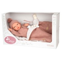Arias Bambola Reborn 40 cm Elba Rosa con Sacco Nanna