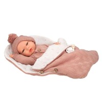Arias Bambola Reborn 40 cm Elba Rosa con Sacco Nanna