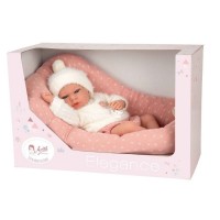 Arias Bambola Collezione Elegance 40 cm Andie Rosa con Cuscino