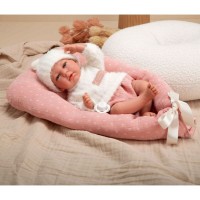 Arias Bambola Collezione Elegance 40 cm Andie Rosa con Cuscino