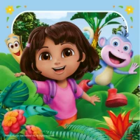 Ravensburger 3 Puzzle da 49 Pezzi di Dora 