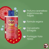 Immagine di Chicco Pop Bubbly Body Wash Bagnodoccia Bambino al Strawberry Candy 3y+ - 300ml 