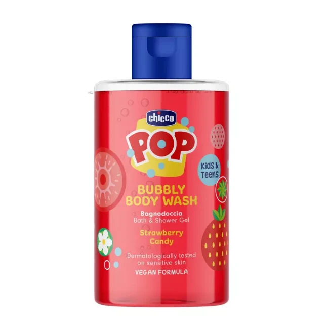 Immagine di Chicco Pop Bubbly Body Wash Bagnodoccia Bambino al Strawberry Candy 3y+ - 300ml 
