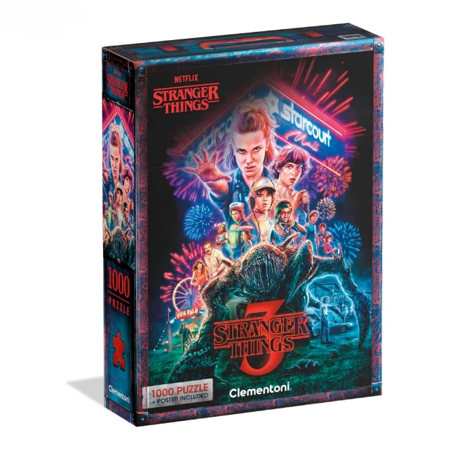 Clementoni Stranger Things Season 3 Puzzle 1000 Pezzi
