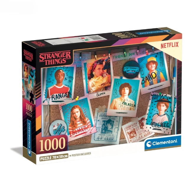 Clementoni Stranger Things  Puzzle 1000 Pezzi