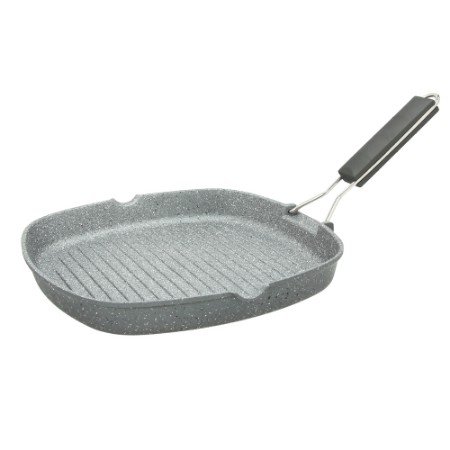 Tognana Mythos Grill Quadra con Manico Pieghevole 28 cm