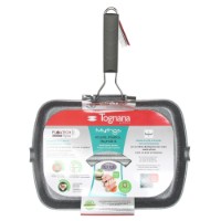 Tognana Mythos Grill Rettangolare con Manico Pieghevole 34 x 24 cm