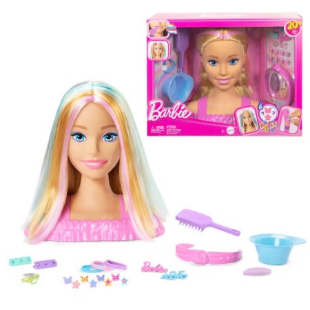 Barbie Testa Pettinabile con 20 Accessori per Creare Acconciature